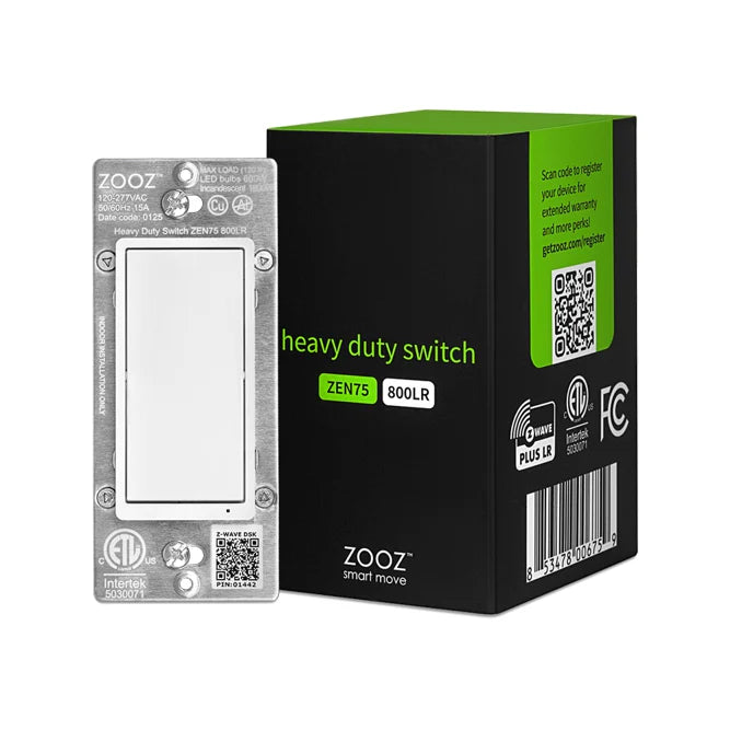 Zooz 800 Series Z-Wave Long Range Heavy Duty Wall Switch ZEN75