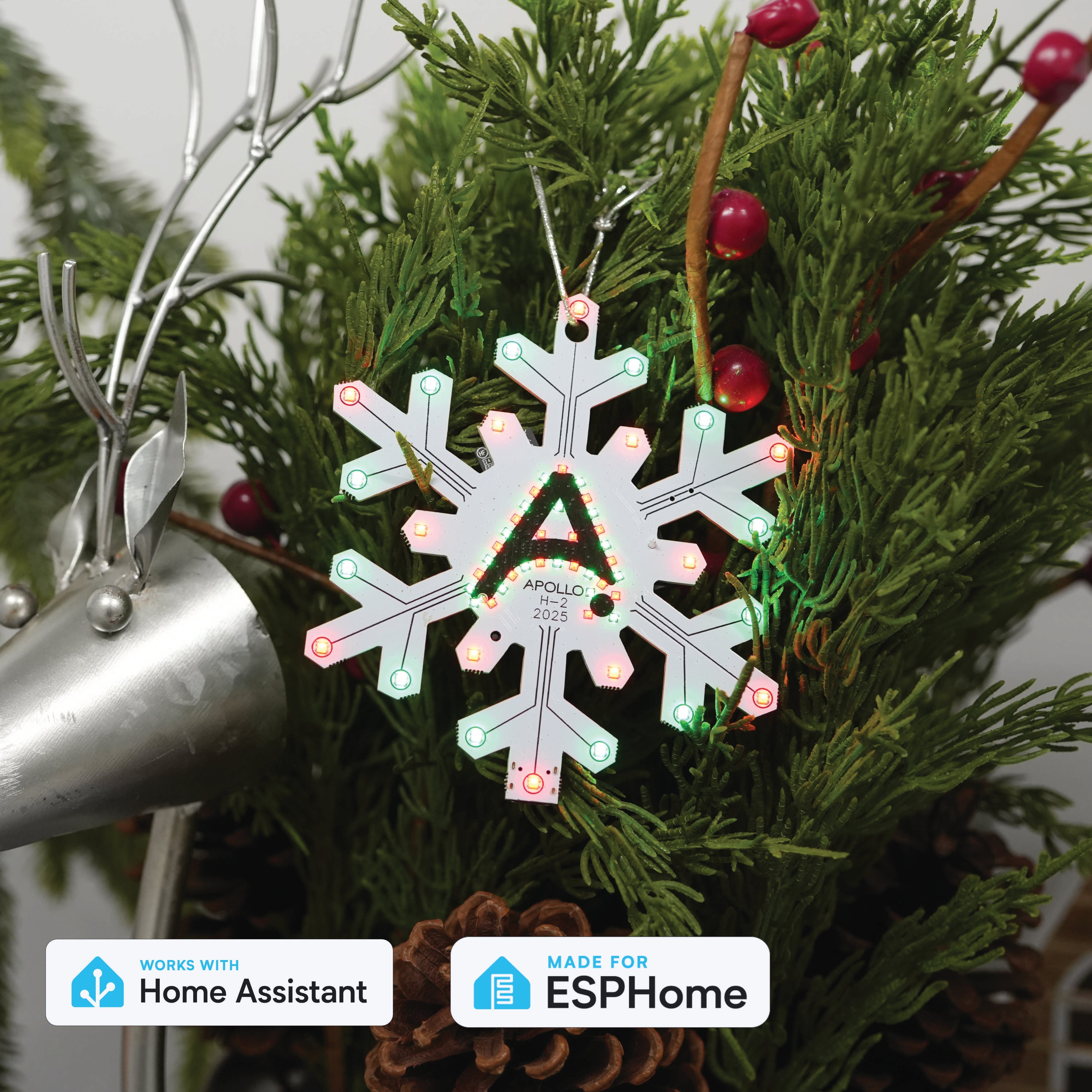 Celebrate Giving Tuesday 2025 with Apollo Automation's H-2 Smart Home Holiday Ornament