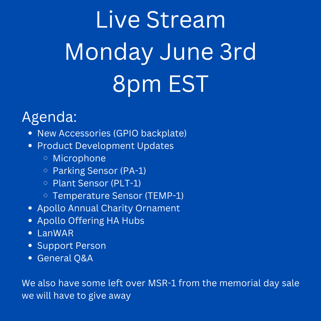 Episode 3 - June 3rd 8 PM EST Apollo Automation Monthly Live Stream